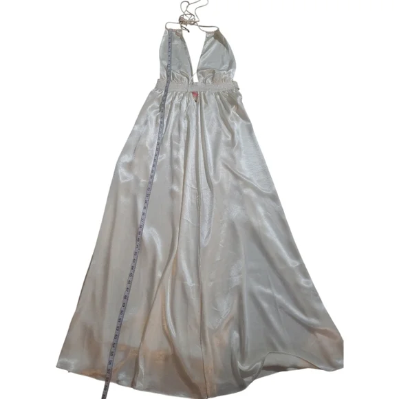 NWT Free People Ivory Silky Cocktail Maxi Sz L - Picture 7 of 13